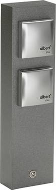ALBERT 624400 Säule mit 2 Steckdosen anth.silb. 624400
