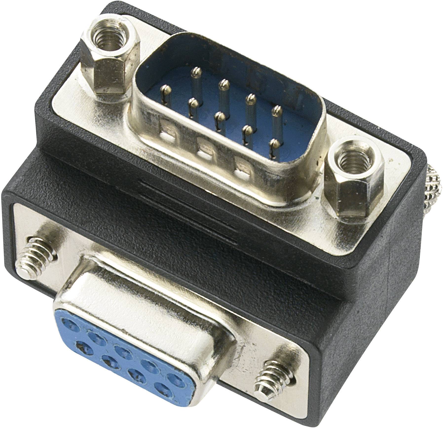 Renkforce Seriell Adapter [1x D-SUB-Stecker 9pol. - 1x D-SUB-Buchse 9pol.] Schwarz