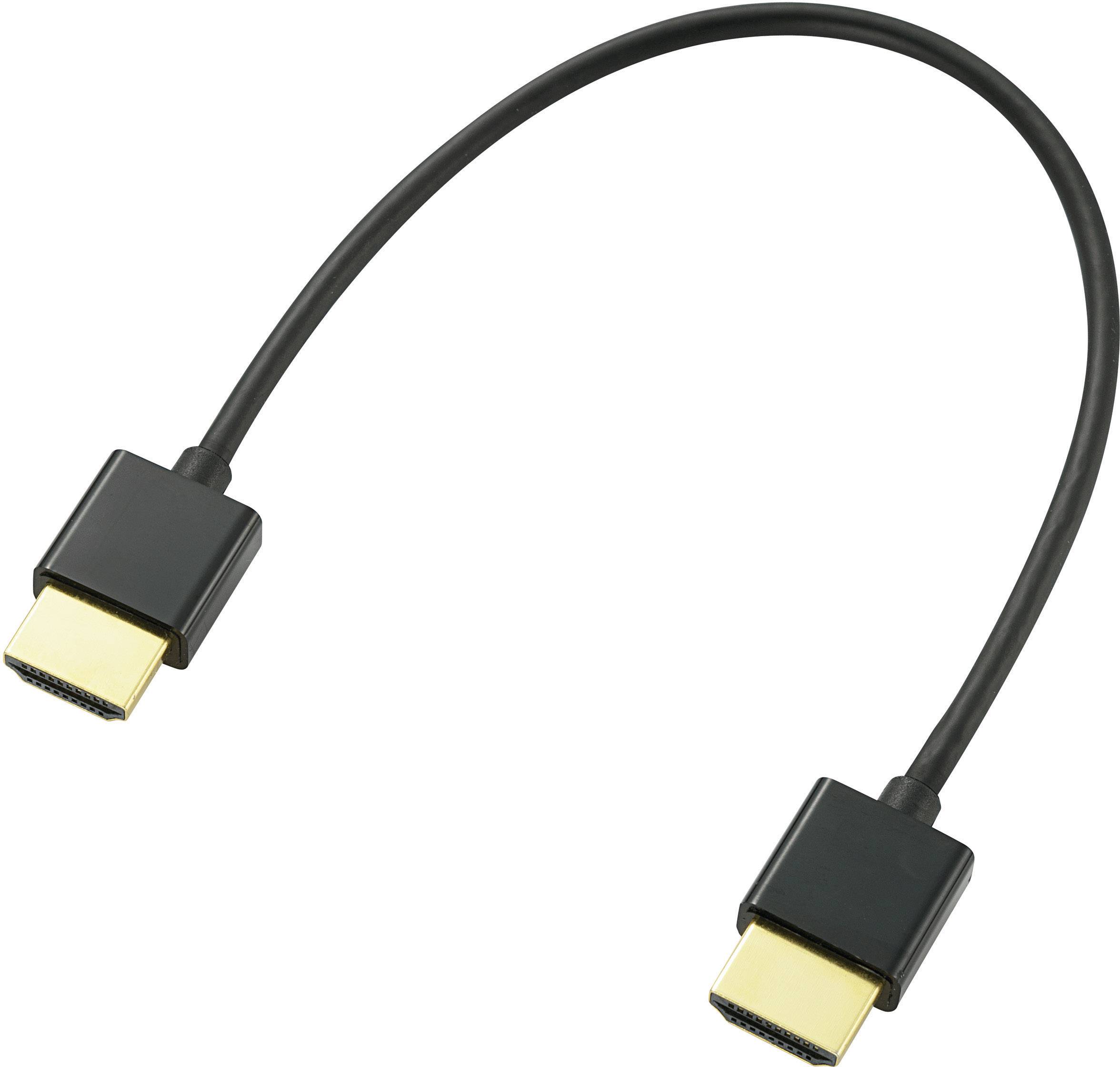 CONRAD SpeaKa Professional HDMI Anschlusskabel 20.00 cm SP-9076308 Audio Return Channel, vergoldete
