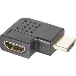 Image of HDMI Adapter [1x HDMI-Stecker - 1x HDMI-Buchse] 90° nach rechts gewinkelt vergoldete Steckkontakte SpeaKa Professional