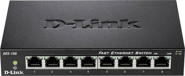 D-Link DES-108 DES-108 Netzwerk Switch 8 Port 100 MBit/s