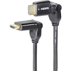 Image of SpeaKa Professional HDMI Anschlusskabel HDMI-A Stecker, HDMI-A Stecker 5.00 m Schwarz SP-7870016 Audio Return Channel,