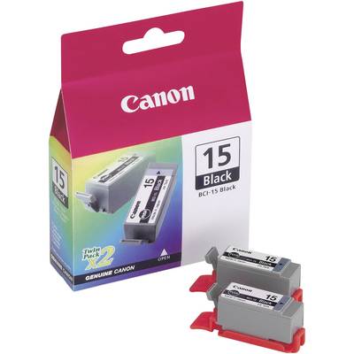 Canon Tintenpatrone BCI-15bk x2 Original 2er-Pack Schwarz 8190A002 Druckerpatronen 2er-Pack