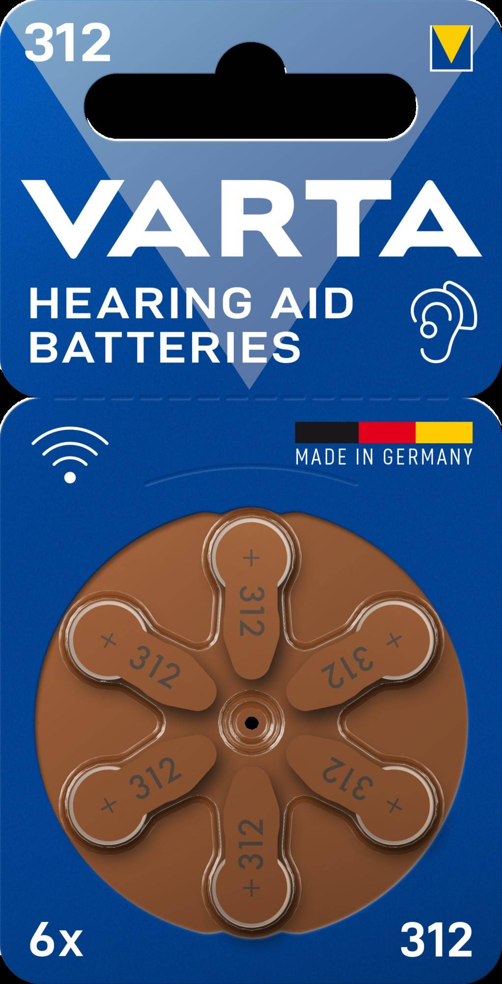 Varta Cons.Varta Hörgerätebatterie Batteries 312 VARTAHearAidB312Bli6-0