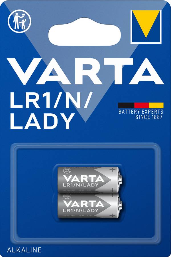 Varta Cons.Varta Batterie Electronics LR1/N/Lady/Al-Mn 4001 Bli.2