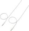 SpeaKa Professional SP-7870512 Klinke Audio Anschlusskabel [1x Klinkenstecker 3.5 mm - 1x Klinkenstecker 3.5 mm] 1.00 m Weiß SuperSoft-Ummantelung
