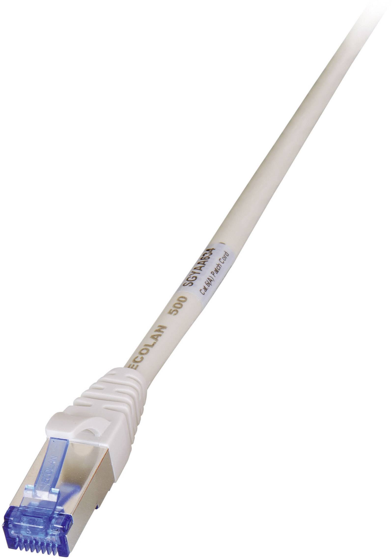 RJ45 Patchkabel Cat.6A S/FTP PVC, UL grau 20m Kupferverkabelung Industrie-0