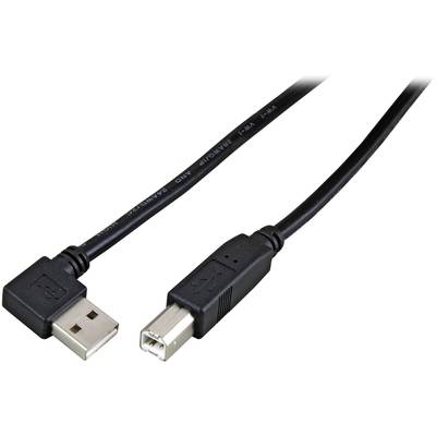 EFB USB2.0 Kabel A(gewinkelt)-B,St.-St.,1,8m,schwarz,Classic-0