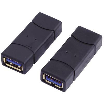 LogiLink USB 3.2 Gen 1 (USB 3.0) Adapter [1x USB 3.2 Gen 1 Buchse A (USB 3.0) - 1x USB 3.2 Gen 1 Buchse A (USB 3.0)] AU0