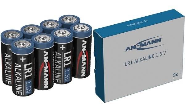 ANSMANN Alkaline Batterie LR1, 1,5 Volt, 8er Pack (18006338)-1