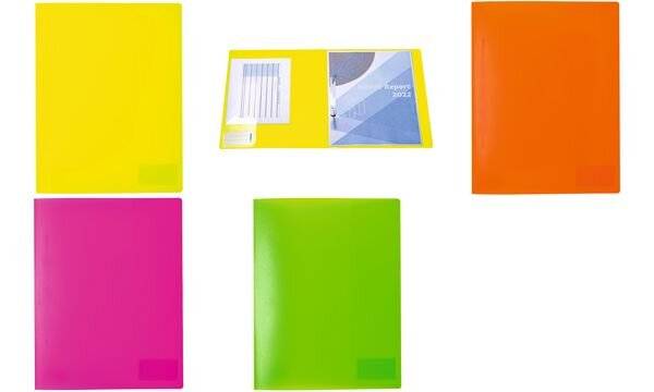 HERMA Schnellhefter, aus PP, DIN A4, neon-orange-2