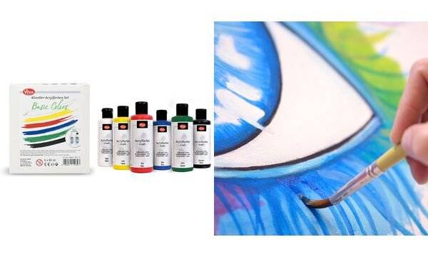 ViVA DECOR Acrylfarben-Set "Basic Colors", 6-teilig (63700204)-0
