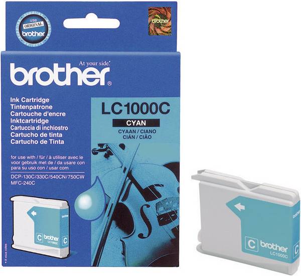 Brother Druckerpatrone LC-1000C Original Cyan LC-1000 C