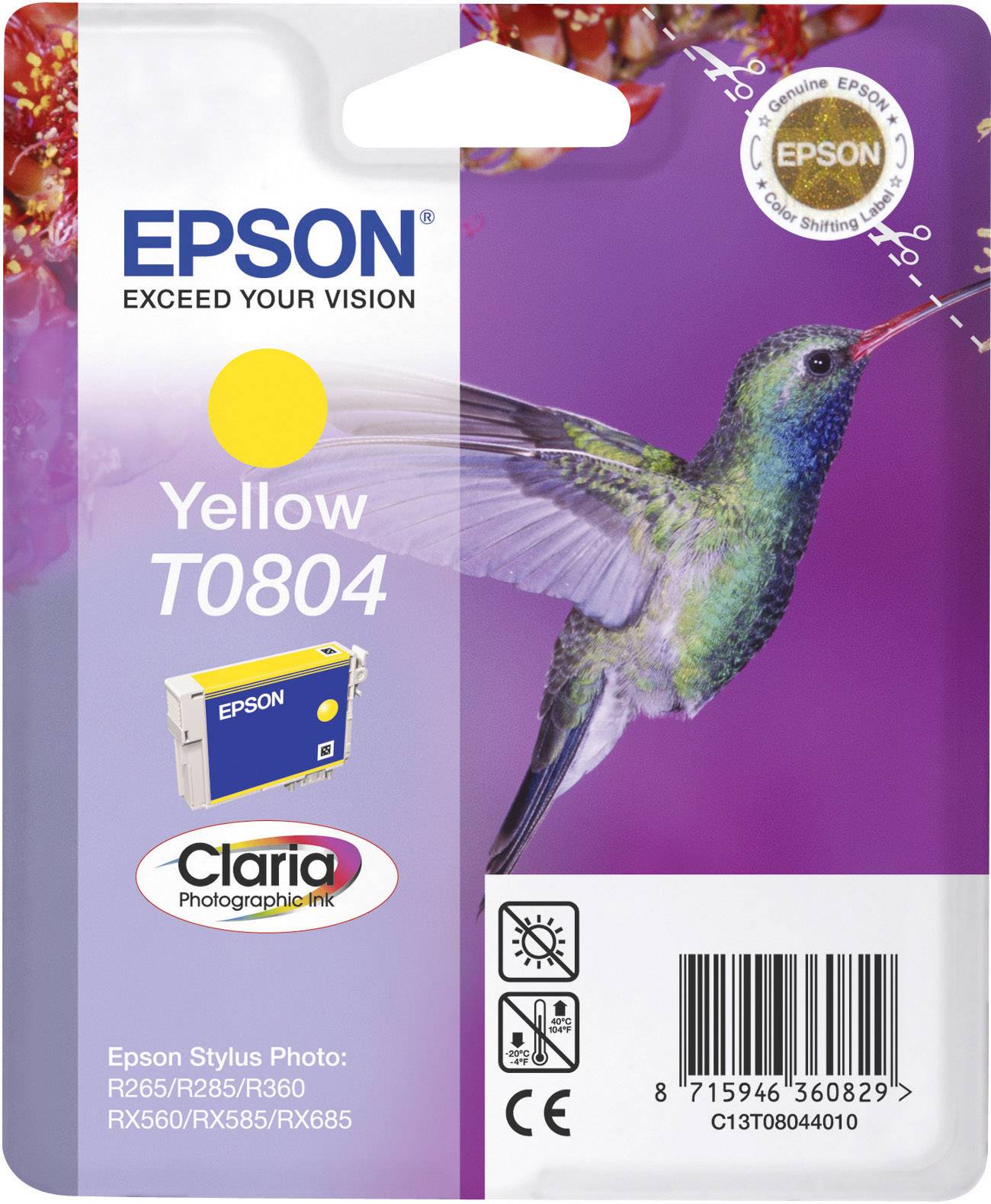 EPSON T0804 Gelb Tintenpatrone