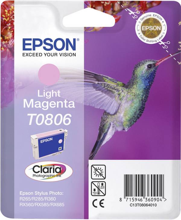 Epson Druckerpatrone T0806 Original  Photo Magenta C13T08064011