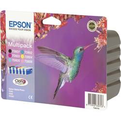 Cartridge Epson T0807, C13T08074011, žlutá/cyan/magenta/černá/světlý cyan/světlá magenta