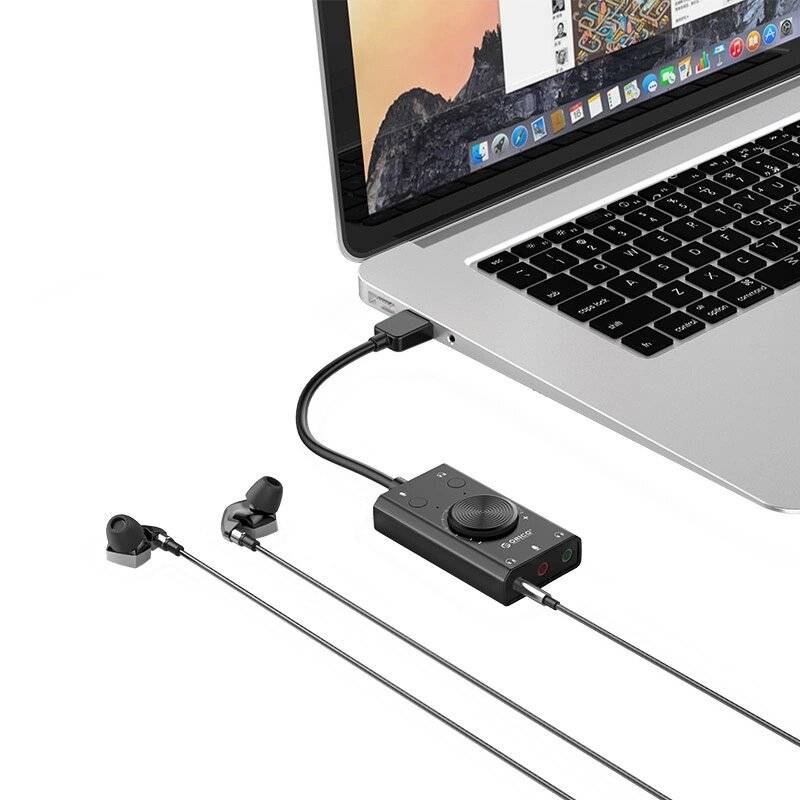 Symbolbild für Orico SC2 Externe Multifunktions-Soundkarte USB-A - Schwarz