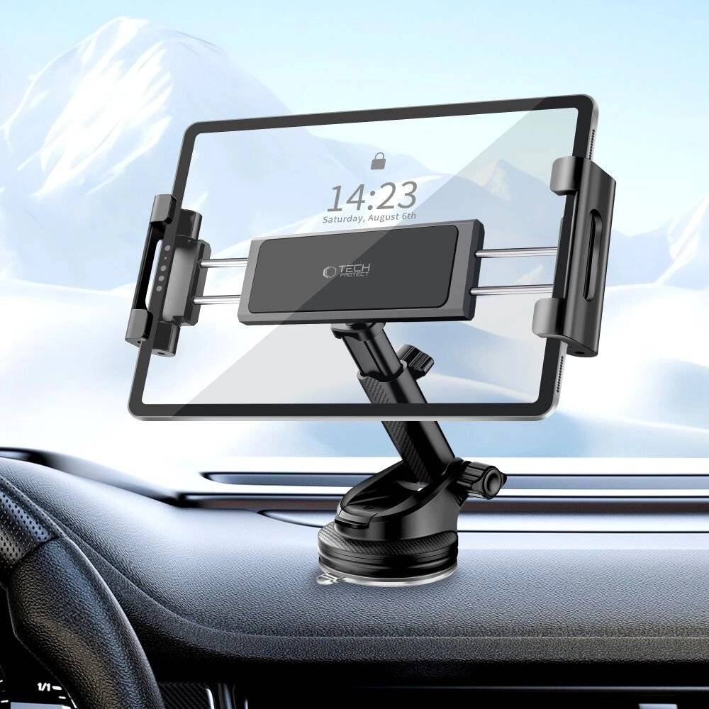 Tech-Protect V4 Auto Tablet Halterung Cockpit Montage - Schwarz-4