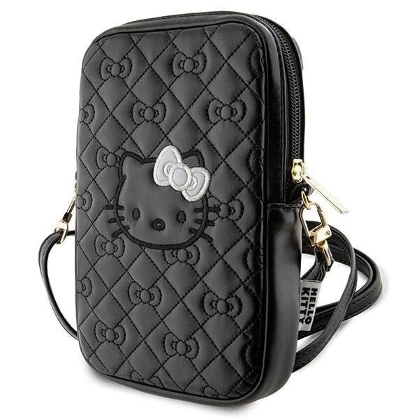 Hello Kitty Quilted Bows Strap-Tasche – Schwarz-4