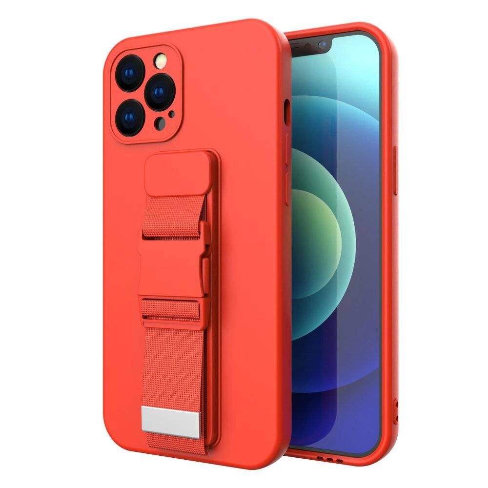 Rope Case Gel einer Kette Lanyard Bag iPhone 11 Pro rot-1