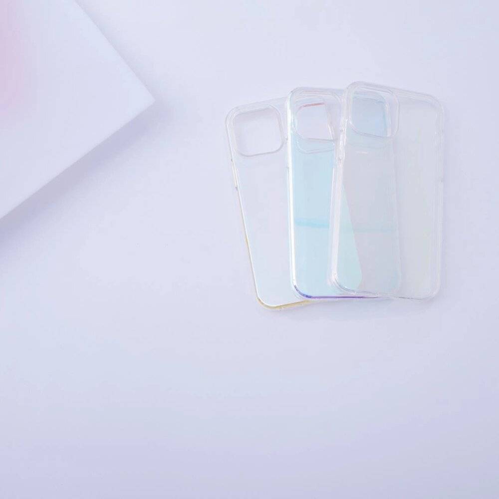 Aurora Case Hülle iPhone 12 Neon Gel Cover Gold-3