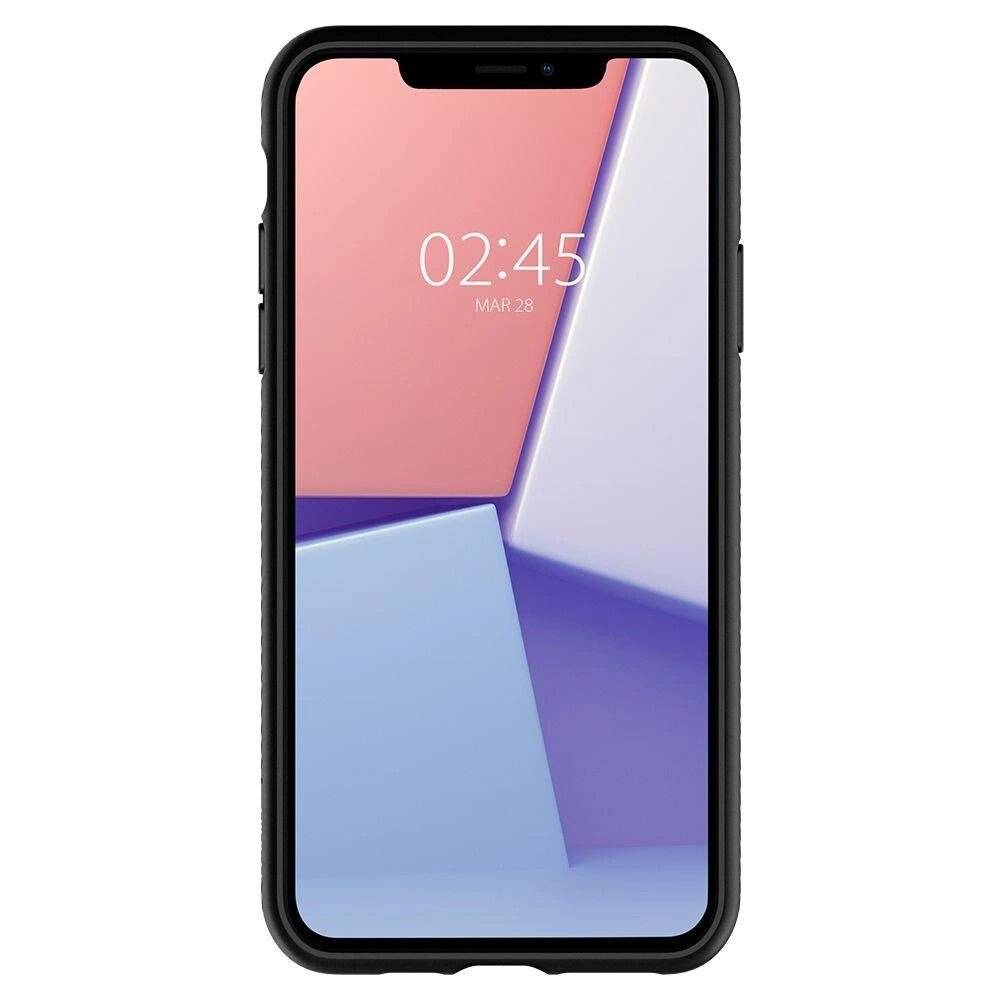 Spigen Liquid Air Hülle iPhone 11 – mattschwarz-2