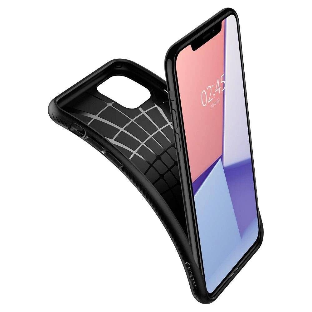 Spigen Liquid Air Hülle iPhone 11 – mattschwarz-4