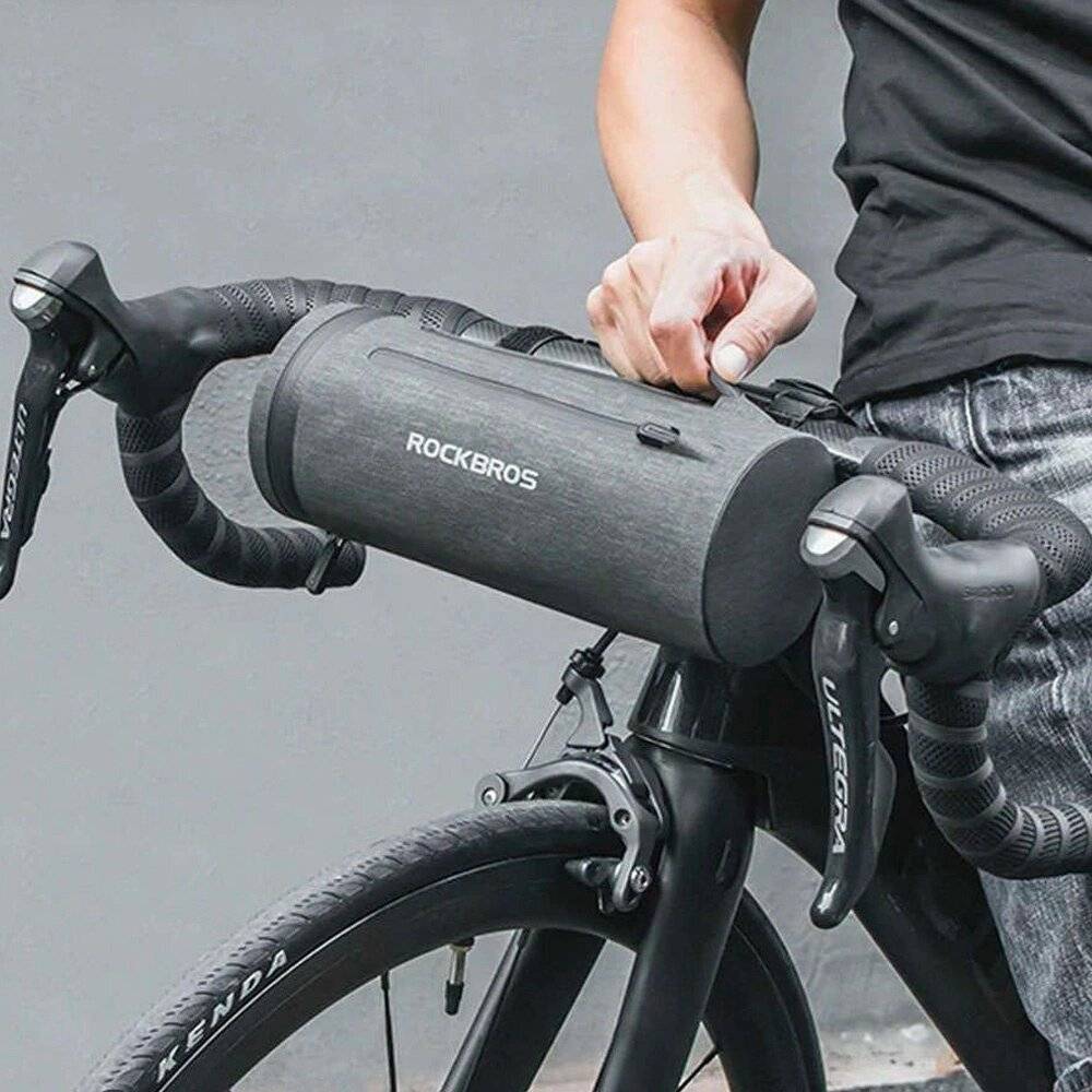 Rockbros AS-051 wasserdichte Lenkertasche – schwarz-2