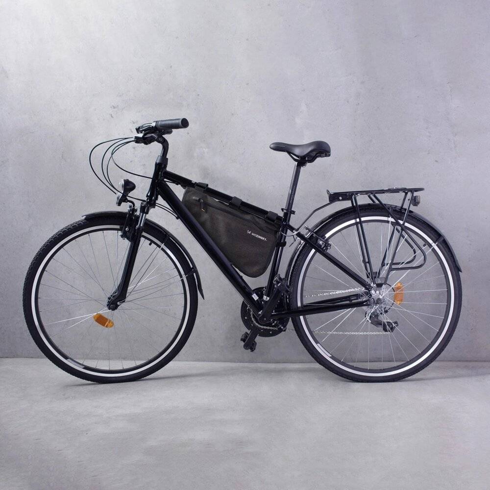 Wozinsky Fahrradrahmentasche 3,5 l grau WBB15BK-1