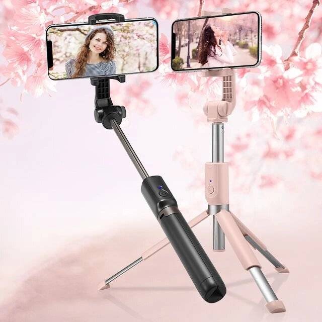 Spigen S540W Bluetooth-Selfie-Stick Stativ – Schwarz-1