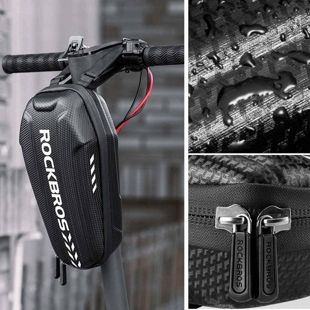 Rockbros B62-1 Fahrradtasche Lenker Rahmen 3 l - Schwarz-1