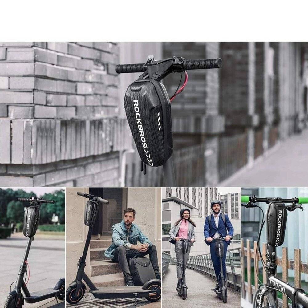 Rockbros B62-1 Fahrradtasche Lenker Rahmen 3 l - Schwarz-2