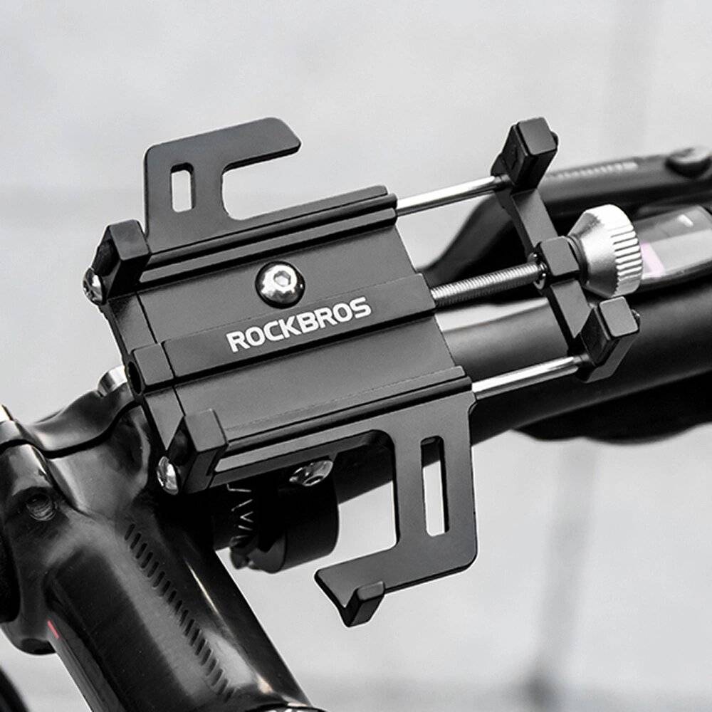 Rockbros 699-BK Fahrrad-Handyhalter Aluminiumlegierung – Schwarz-3