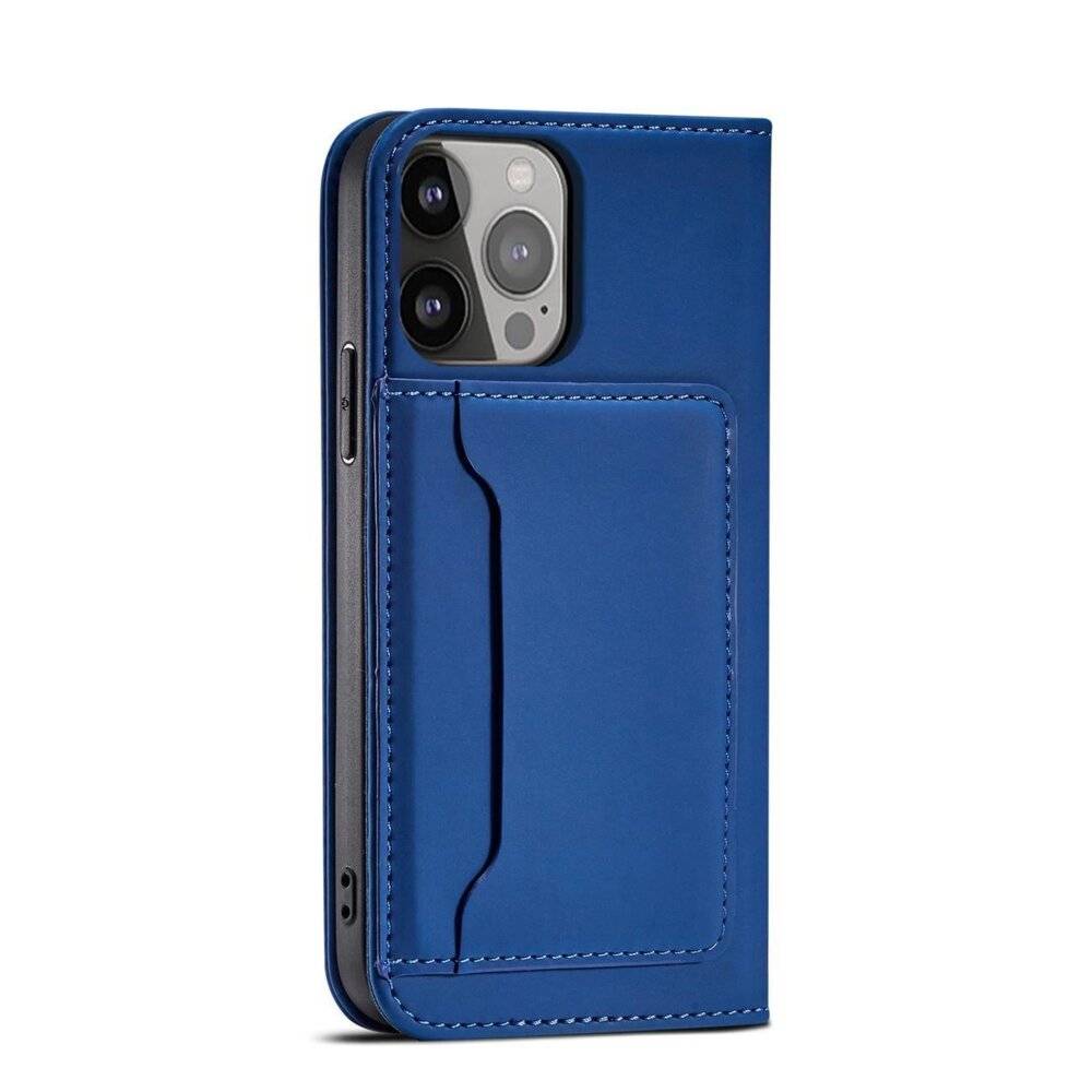 Magnetkartenetui Samsung Galaxy S23 Flip Cover Wallet Stand blau-2