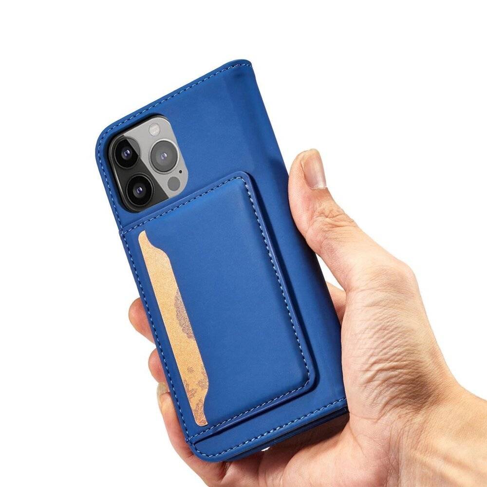 Magnetkartenetui Samsung Galaxy S23 Flip Cover Wallet Stand blau-3