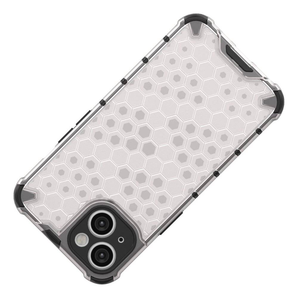Wabenhülle iPhone 14 gepanzerte Hybridhülle blau-4