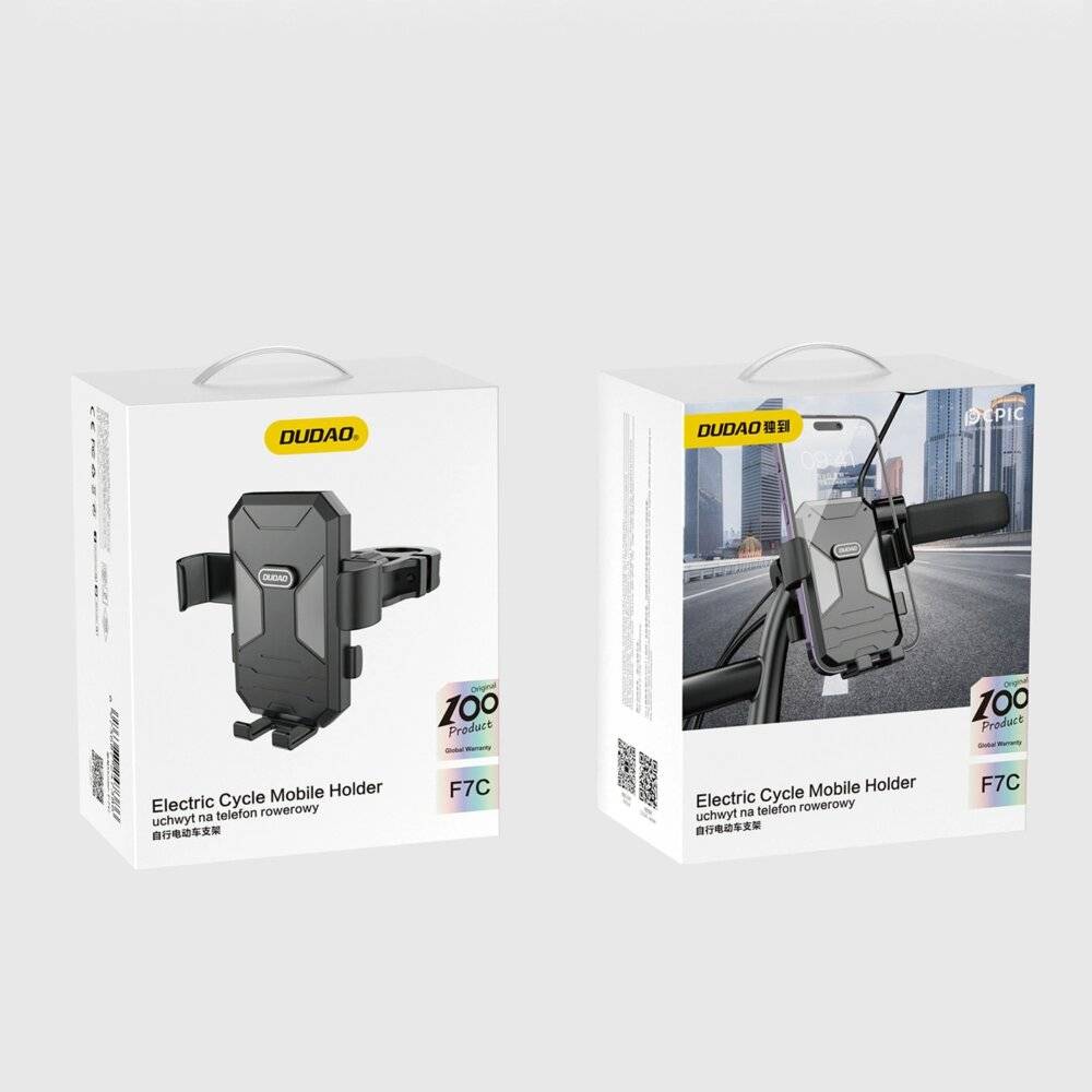 Fahrrad-/Motorrad-Telefonhalter Dudao F7C – schwarz-3