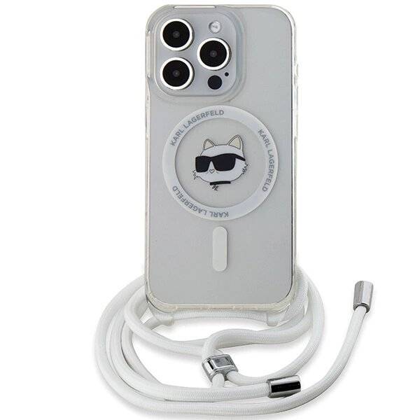 Karl Lagerfeld IML Choupette Head & Cord MagSafe Hülle iPhone 14 Pro Max – transparent-5