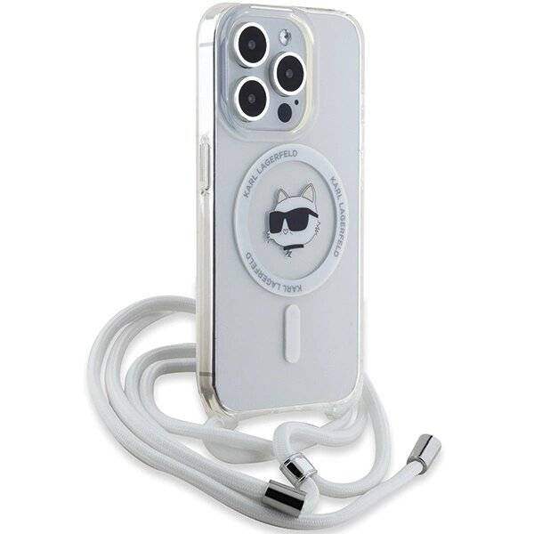 Karl Lagerfeld IML Choupette Head & Cord MagSafe Hülle iPhone 14 Pro Max – transparent-1