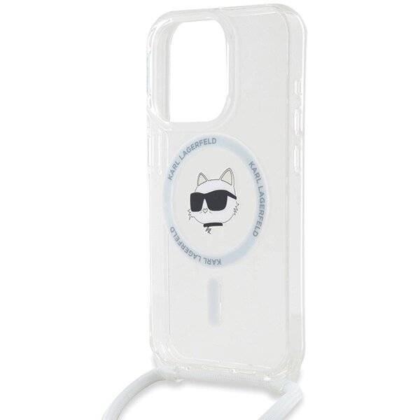 Karl Lagerfeld IML Choupette Head & Cord MagSafe Hülle iPhone 14 Pro Max – transparent-3
