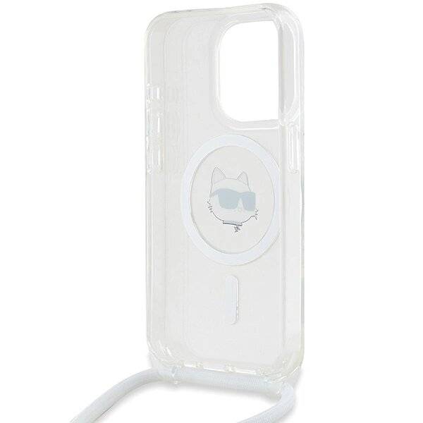 Karl Lagerfeld IML Choupette Head & Cord MagSafe Hülle iPhone 14 Pro Max – transparent-4