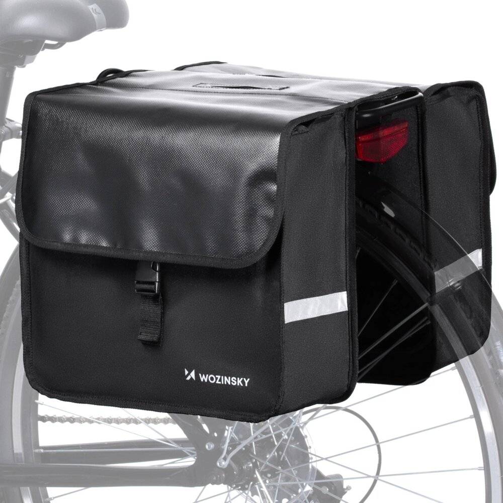 Wozinsky Fahrradtasche doppelt 28 l schwarz WBB34BK-1