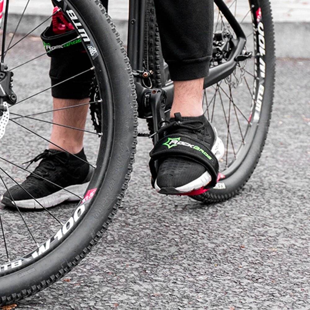 Rockbros GZT1001BK Fahrrad Pedalriemen 2 Stück - Schwarz-5