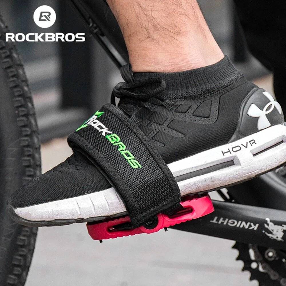 Rockbros GZT1001BK Fahrrad Pedalriemen 2 Stück - Schwarz-2