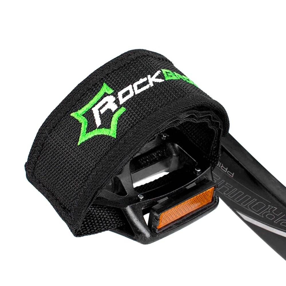 Symbolbild für Rockbros GZT1001BK Fahrrad Pedalriemen 2 Stück - Schwarz