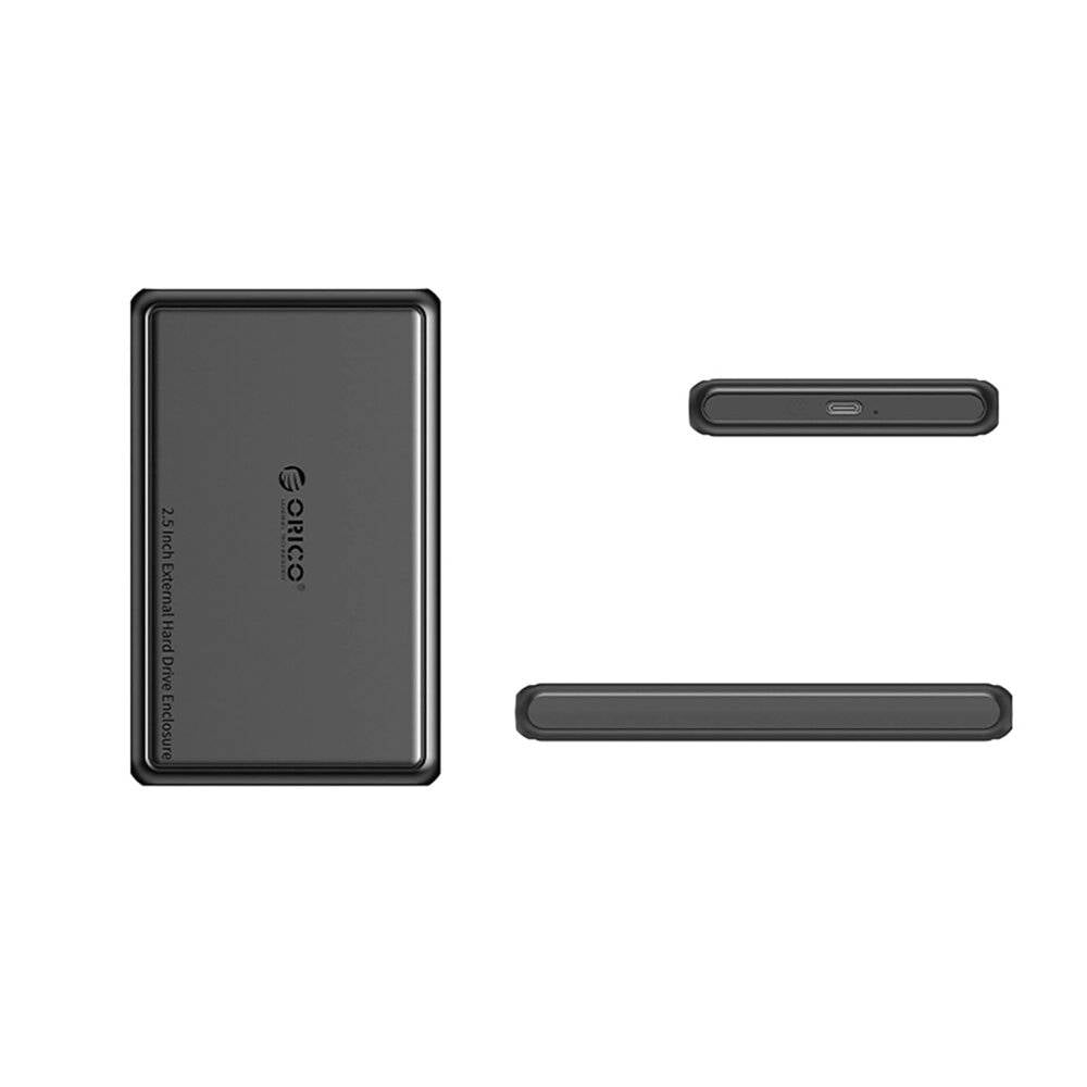 Orico DDL25-C3 2,5″ HDD/SSD USB-C 5Gb/s Festplattenlaufwerk - Schwarz-1