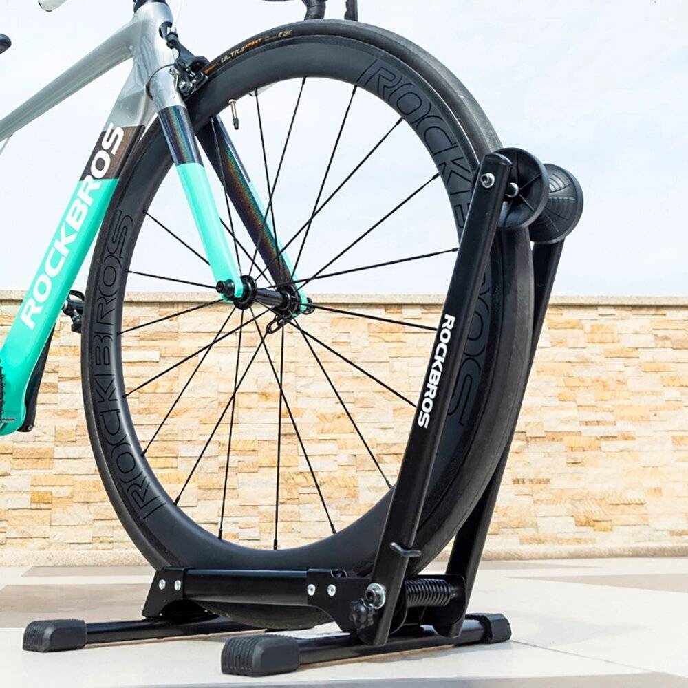 Rockbros 27210001001 Klappbarer Fahrradständer – Schwarz-1