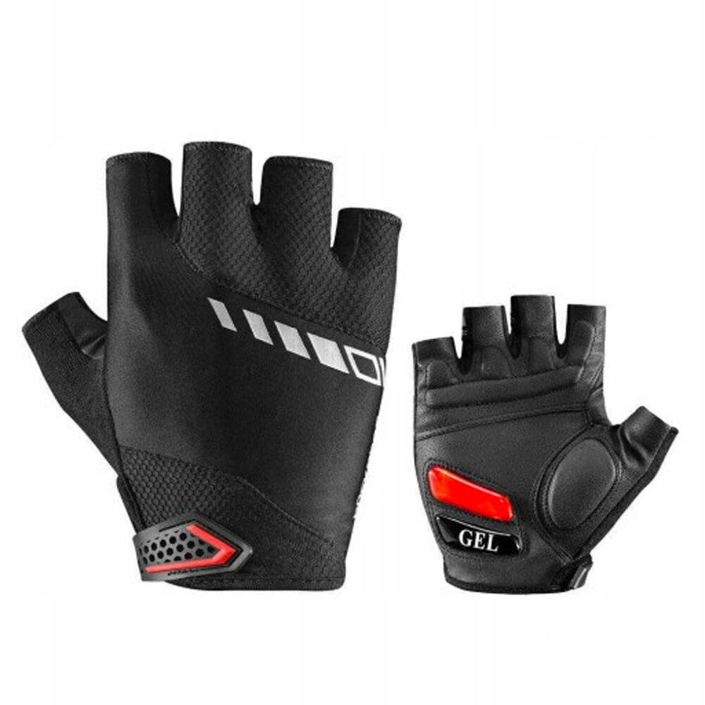 Rockbros S143-BK L Fahrradhandschuhe Gel-Einsätzen - Schwarz-5