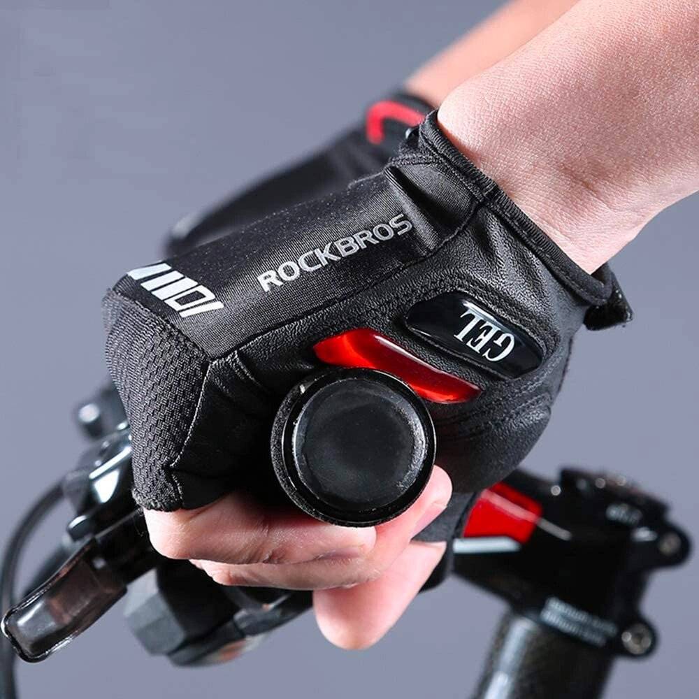 Rockbros S143-BK L Fahrradhandschuhe Gel-Einsätzen - Schwarz-4