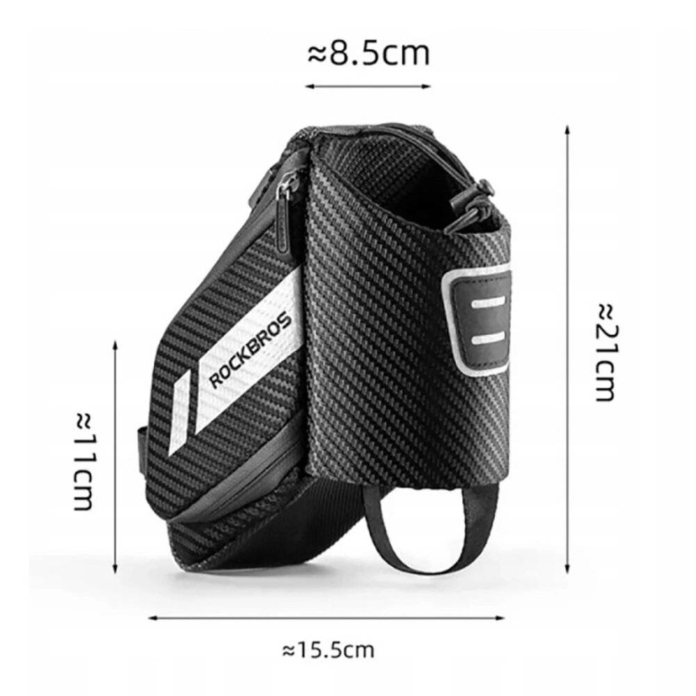 Rockbros C32BK Satteltasche 1,5 l Wasserflaschenfach – Schwarz-3